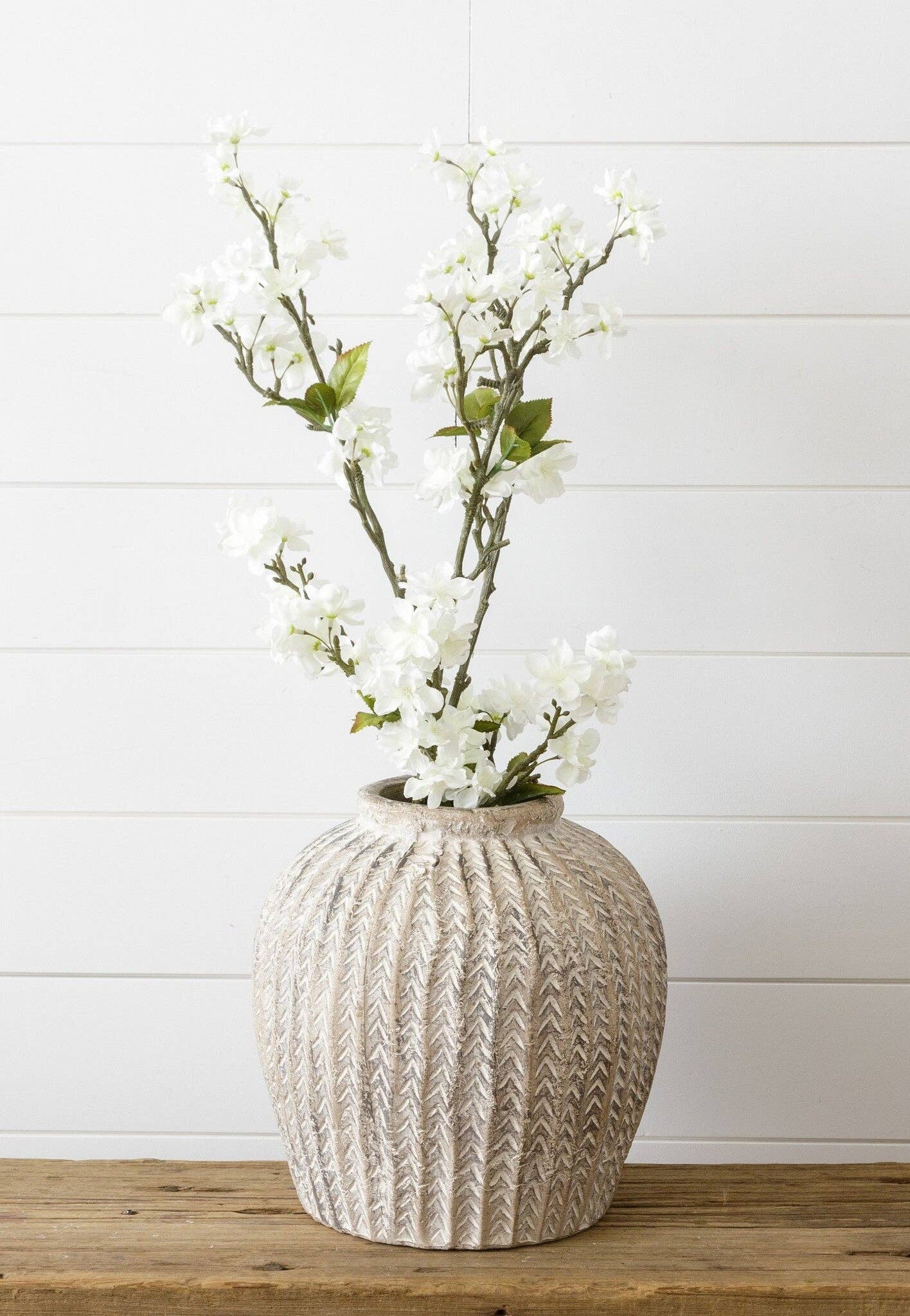 Carved Terracotta Pot (PC) - HER Home Design Boutique